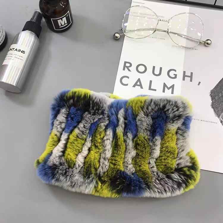 マフラー レディース 秋冬 リアルファー ファー ネックウォーマー 暖かい スヌード ヘアバンド ネックカバー ブラック系 レッド グレー ベージュ ホワイト2