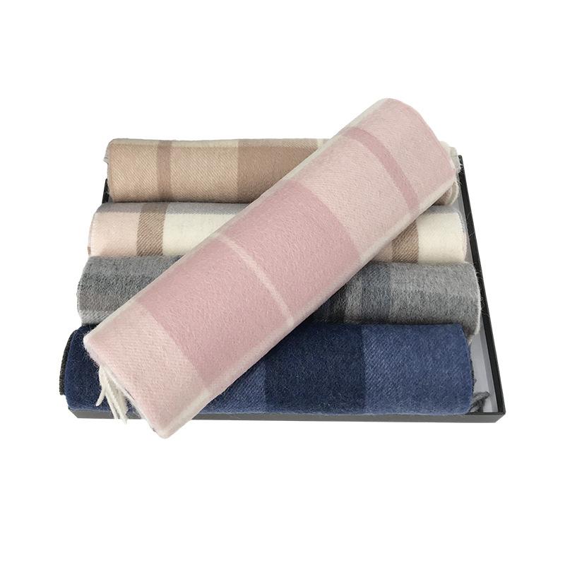 マフラー レディース 秋冬 豪華感 格子柄 ウール 厚手 防寒 保温 フリンジ ショール ストール カップル お揃い プレゼント ギフト 贈り物2