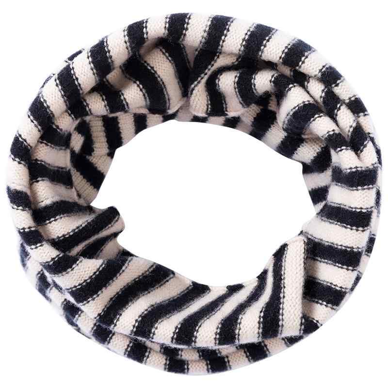 マフラー レディース 秋冬 エレガント 暖かい ストライプ柄 ウール ネックウォーマー 宝藍 ブラック 酒红 ミルク色 ベージュ ブラック 深藍 ベージュ 深藍 キャメル