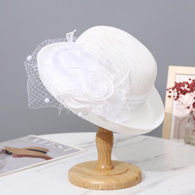 麦わら帽子 レディース 貴族帽子 メッシュ 春夏 紫外線対策 花柄 イングリッシュスタイル お嬢様風 ハ..