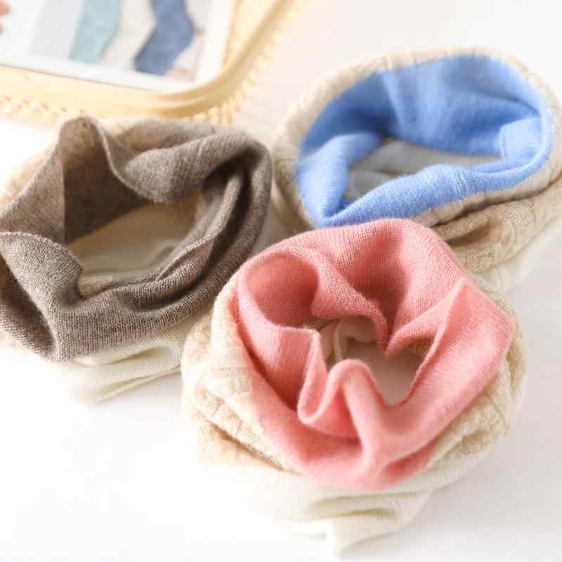 ネックウォーマー レディース 秋冬 ニット 羊毛 混紡 防寒 暖かい スヌード ショール バイカラー おしゃれ かわいい ベージュ系 ブルー系 ピンク系 プレゼント ギフト