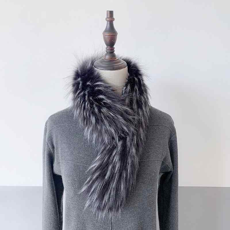 マフラー レディース 付け襟 フェイクファー ラクーンファー風 フォックスファー風 ふわふわ ネックウォーマー 秋冬 かわいい 厚手 ティペット ストール 防寒 暖かい ブラック ピンク系 オフホワイト