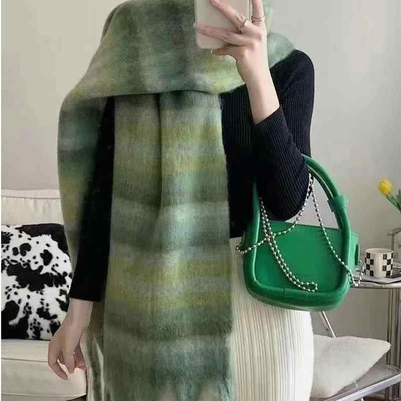 マフラー レディース 秋冬 ストライ