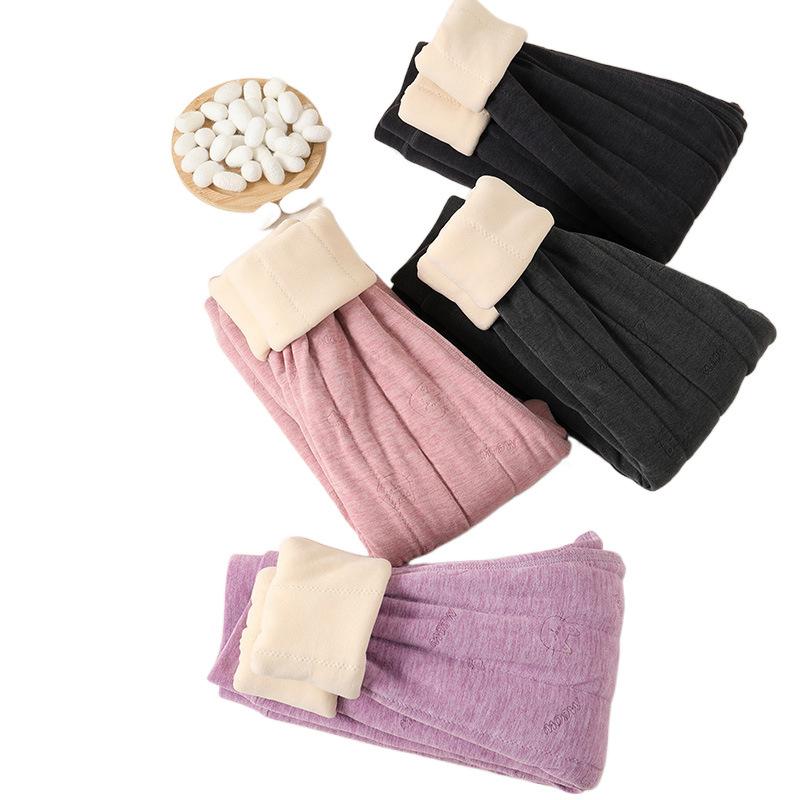 キッズ 女の子 スクール ズボン 秋冬 子供 あったか 裏起毛 パンツ 厚手 三層 110cm 120cm 130cm 140cm..