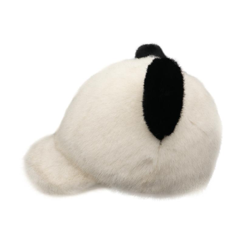 キャップ レディース 猫耳 ミッキー マウス 仿貂毛 秋冬 防寒 暖か かわいい おしゃれ 野球帽 コーデ2