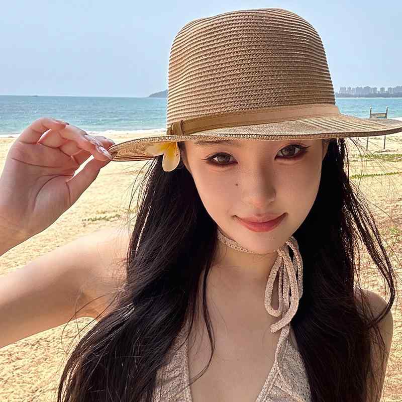 麦わら帽子 レディース 大つば 日よけ 帽子 春夏 ビーチ ハット UVカット 遮光 通気性 リゾート 海 旅..