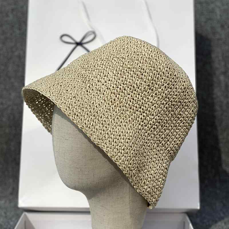 麦わら帽子 レディース 春夏 つば短め 手編み 漁夫帽 日焼け防止 UVカット ベージュ系 ブラック系 カーキ