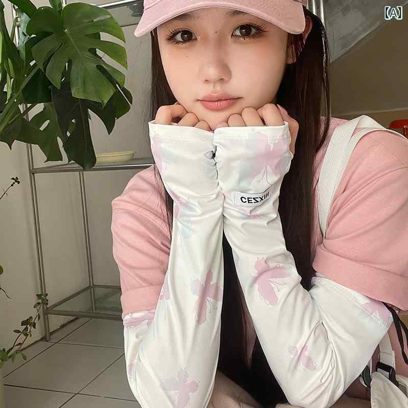 アームカバー レディース 接触冷感 UVカット 手袋 スポーツ 自転車 運転 日焼け止め 紫外線対策 伸縮性 通気性 ブラック ブルー パープル グリーン ドラゴンフルーツ色