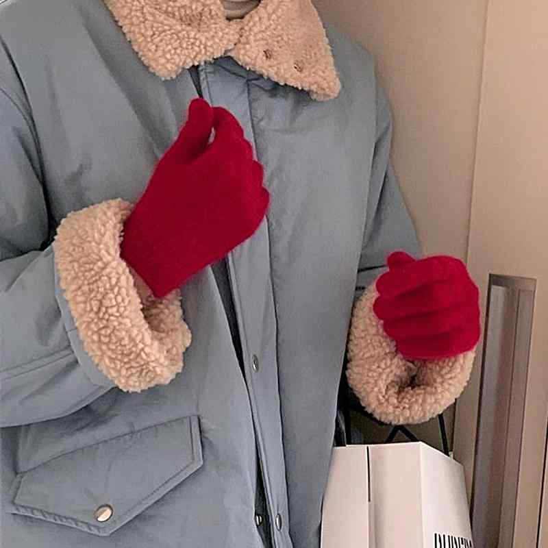 手袋 レディース ニット手袋 秋冬 スマートフォン対応 防寒 暖かい ミトン グローブ かわいい ウサギ ..