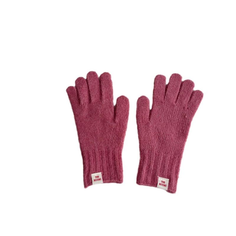 手袋 ニット手袋 秋冬 子供用 服飾雑貨 保温性 手触り良い ブラック 麻グレー 浅グレー 米ホワイト カーキ色 コーヒー色