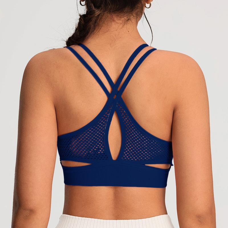 ヨガウェア レディース ブラトップ スポーツブラ クロスバック 吸湿速乾 耐震 運動インナー フィットネス ランニング タンクトップ ノンワイヤー