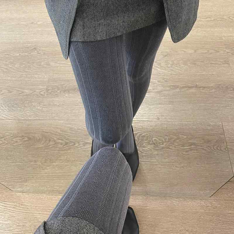 靴下 レディース 秋冬 リブ編み ケーブル編み あったか コットン 混紡 タイツ レギンス スパッツ カジュアル