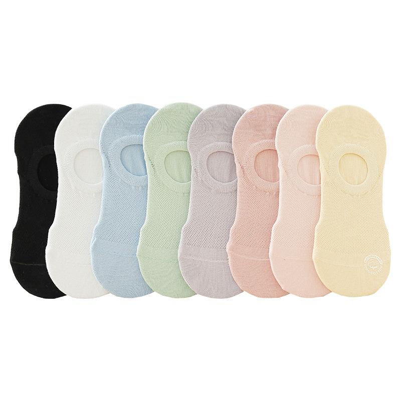 靴下 レディース 春夏 メッシュ 通気性 快適 パンプスイン フットカバー 滑り止め付き 脱げにくい 無地..