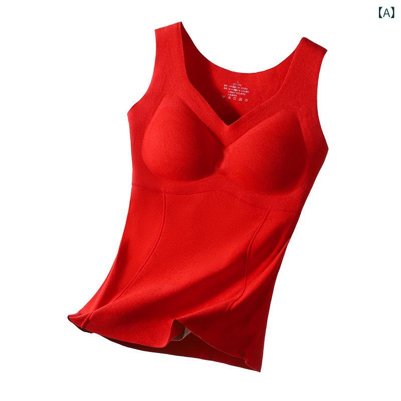 レディース インナーウェア 赤色 肌着 セットアップ 長袖 背広 長ズボン 礼盒 柔らかい ナイロン