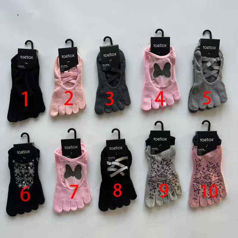 ヨガソックス レディース 滑り止め シリコン 五本指ソックス ピラティス ソックス スポーツ トレーニン..