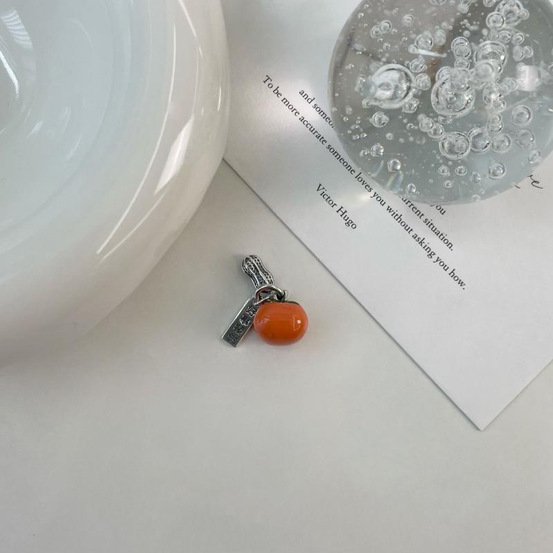 ネックレス レディース シルバー925 柿 ピーナッツ ペンダント 心願成就 お守り ラッキーアイテム 個性..