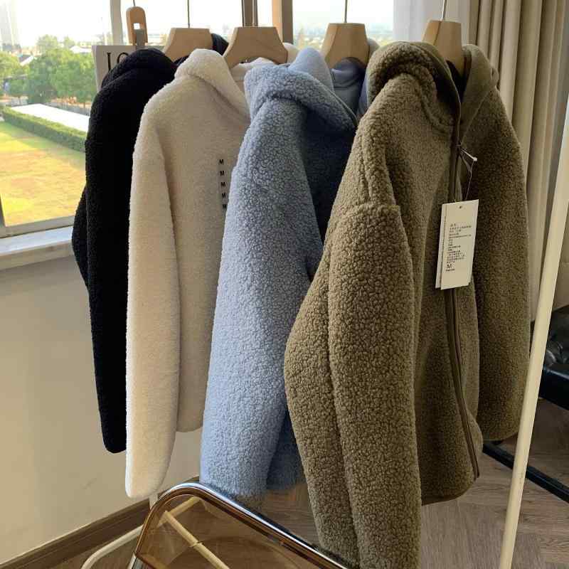 ジャケット レディース 秋冬 防寒 裏起毛 あったか ブルゾン ジャンパー アウター フード付き かわいい ゆったり 大きいサイズ 無地 カジュアル ミリタリー スポーティー