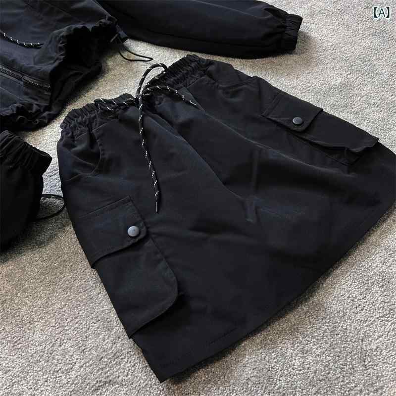 スカート レディース 春夏 セットアップ 長袖パーカー ジャケット ミニスカート 2点セット スポーティ カジュアル 通勤 普段使い ポリエステル