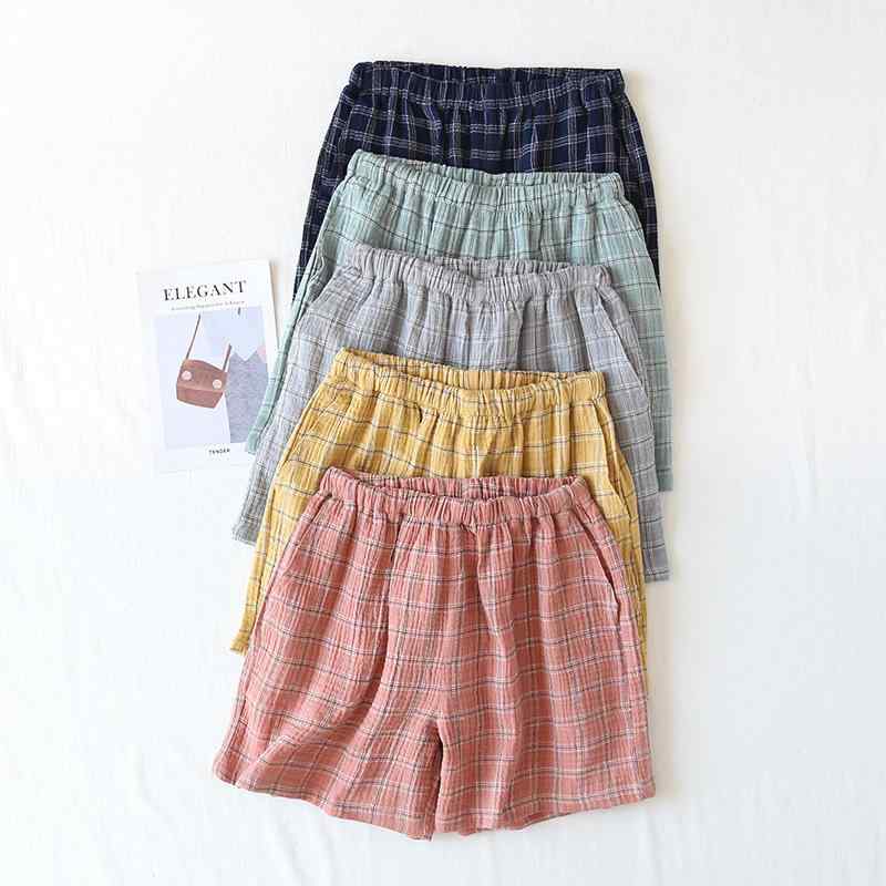 ルームウェア レディース メンズ パジャマ パンツ 薄手 全綿 コットン 短パン アロパンツ 部屋着 接触..