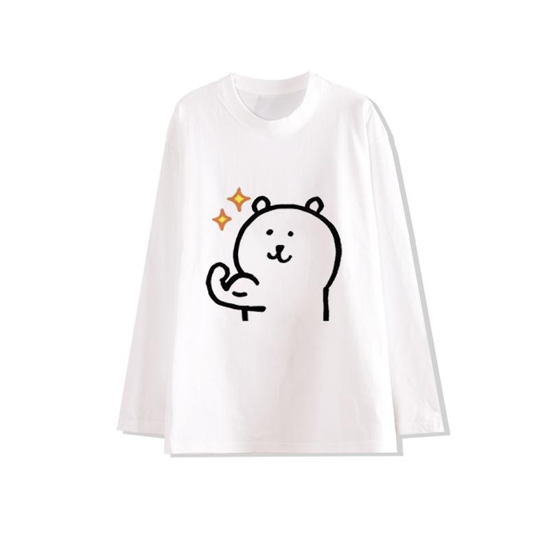 パジャマ レディース 春秋 長袖 長ズボン 綿100% かわいい クマ柄 ルームウェア 上下セット 薄手 部屋着 寝間着 リラックス ゆったり M L XL XXL XXXL