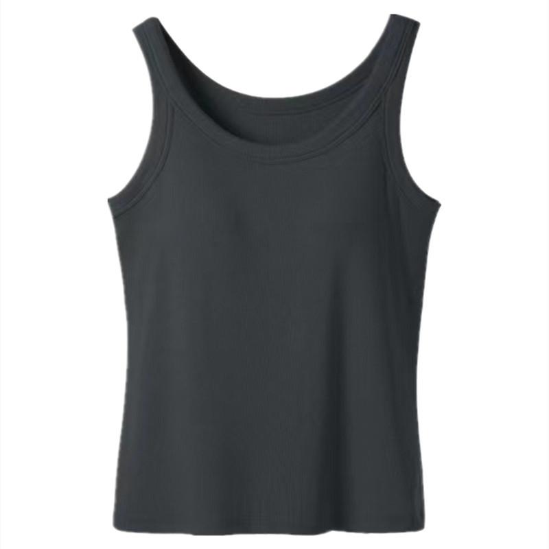 タンクトップ レディース 春夏秋冬 カップ付き キャミソール インナー レイヤード 重ね着 トップス 無地 シンプル かわいい 接触冷感 吸湿速乾 ストレッチ 伸縮性 ノースリーブ