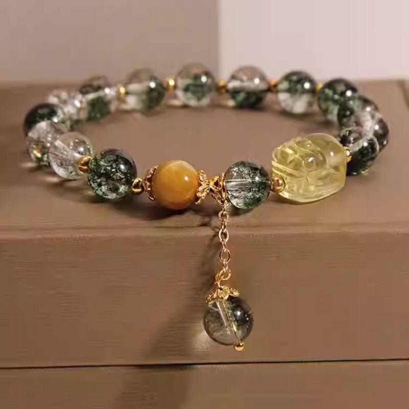 楽天ブリルビブレスレット レディース 豪華感 金髪晶 ジルコニア 貔貅 ラッキーアイテム 手飾り ギフト