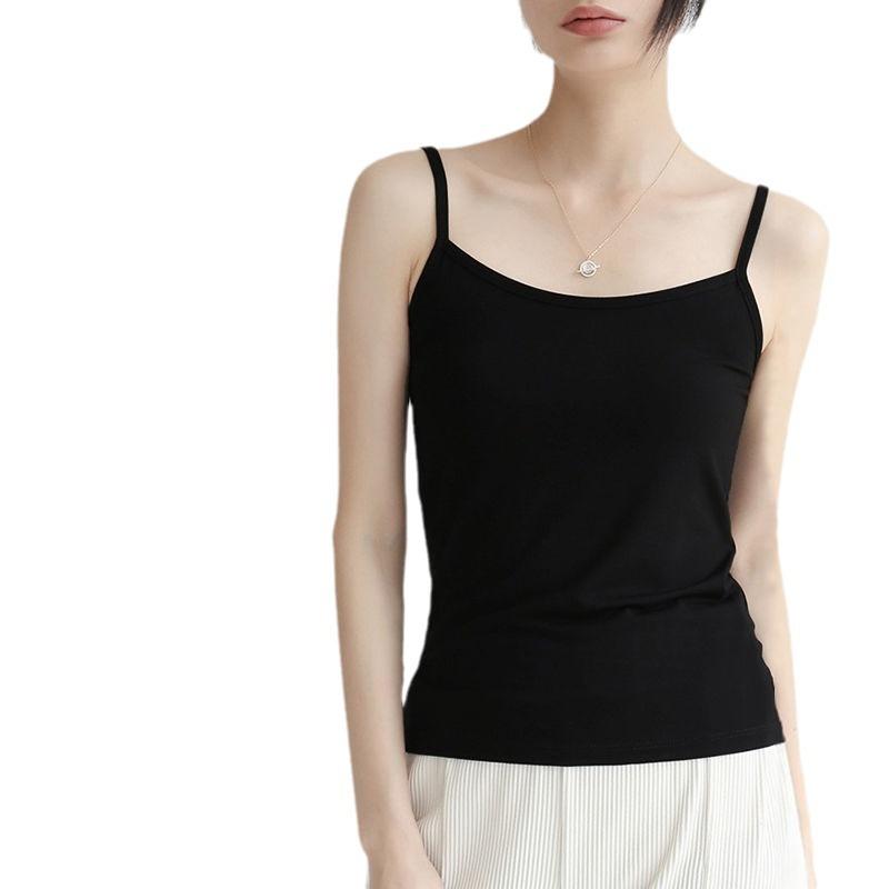 タンクトップ レディース モダール インナー 接触冷感 吸湿速乾 重ね着 白 黒 グレー ピンク系 普段使い