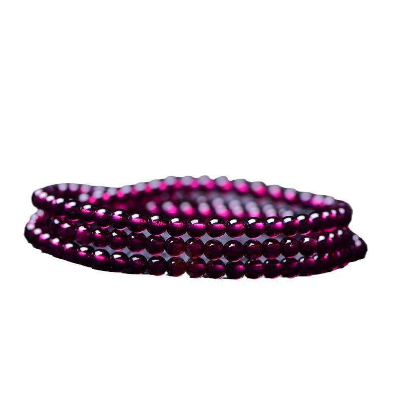 楽天ブリルビブレスレット レディース 女性用 紫色石榴石 多連パワーストーン アクセサリー お守り 幸運 開運 御守り アフリカ 南米 東南アジア 民族風 原創デザイ
