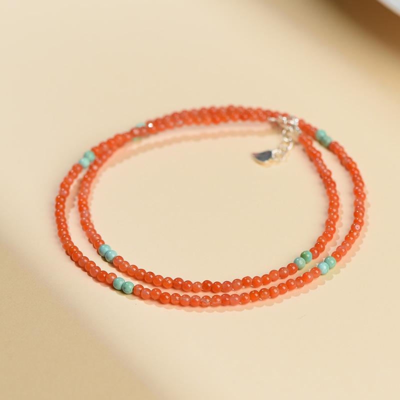 ブレスレット レディース 南紅瑪瑙 ターコイズ 手作り ビーズ エスニック 小さめ アクセサリー 幾何学模様 ギフト 記念日 誕生日 プレゼント 女性 彼女 妻 母の日 贈り物 おしゃれ かわいい