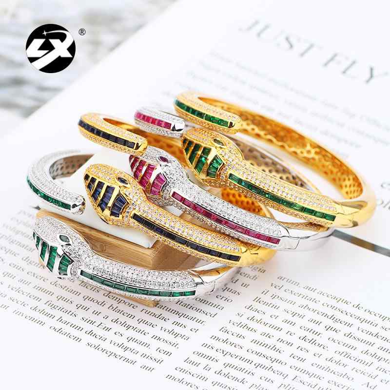 楽天ブリルビブレスレット レディース バングル ジルコニア ヘビ 蛇 モチーフ 電気メッキ加工 ラッキーアイテム かわいい 個性派