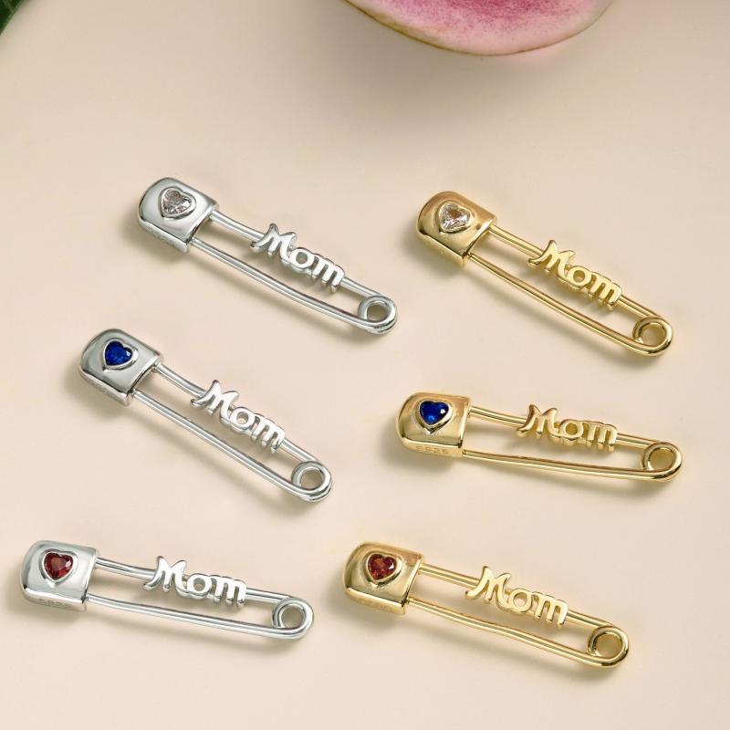 ネックレス レディース 925 シルバー MOM ハート形 ペンダント ジルコニア シルバーネックレス 電気メッキ加工 O字チェーン かわいい ファッション アクセサリー ラッキーアイテム(4)