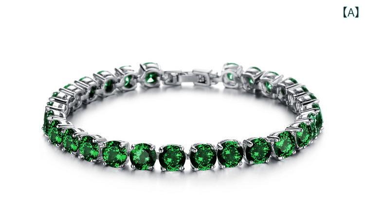 ブレスレット レディース 腕輪 ジルコニア 三色展開 電気メッキ加工 幾何学模様 ドリルアクセサリー