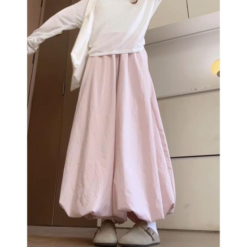 パンツ レディース ワイドパンツ 春秋 高腰 コットン ゆったり ストレート 運動着 部屋着 カジュアルパンツ 黄色 ピンク系 白色 黒色 青色(3)