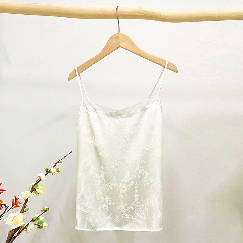 漢服 レディース インナーキャミソール コットン 綿 肌着 トップス 春夏 レイヤード 重ね着 ホワイト ..