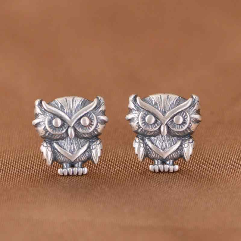 ピアス レディース シルバー925製 小鳥 フクロウ アニマルモチーフ レトロ ヴィンテージ風 イヤリング シルバーアクセサリー