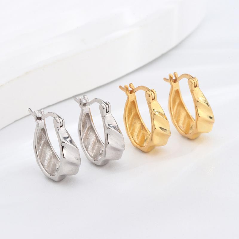 イヤリング レディース S925 シルバー 耳飾り フープピアス シルバー925 電気メッキ加工 高級感 幾何学模様 ファッション トレンド 白金色