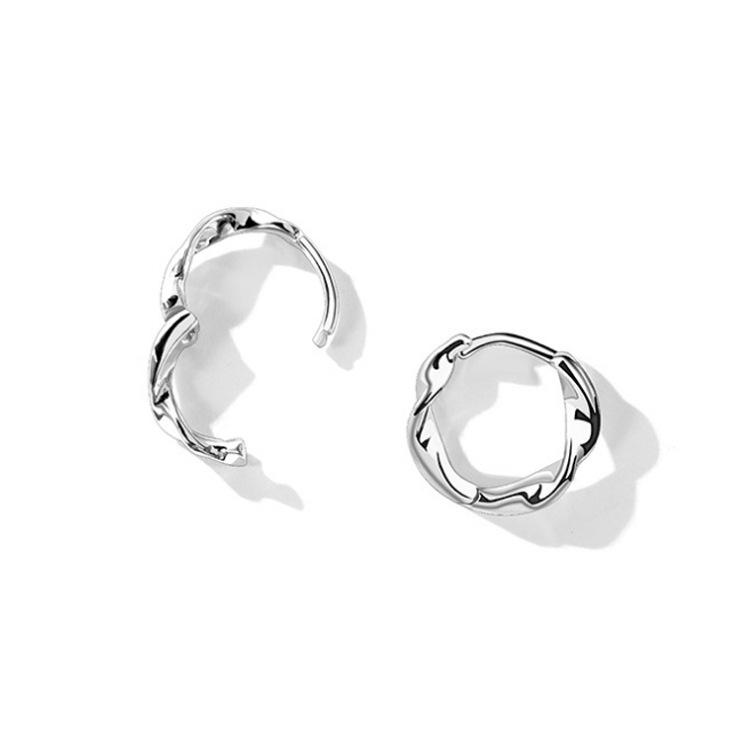ピアス レディース シルバー925 小さめ フープピアス イヤリング シルバーピアス シンプル 上品 電気メッキ加工 幾何学