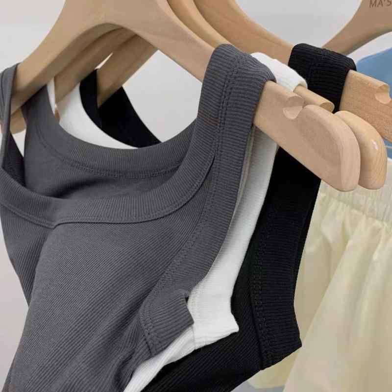 タンクトップ レディース 無縫製 コットン 下着 肌着 脇高 無地 接触冷感 吸湿速乾 インナー 部屋着 ルームウェア ブラック ホワイト グレー ベージュ ブルー グリーン パープル2