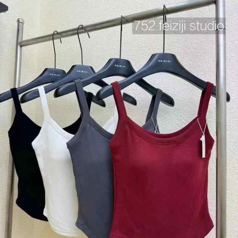 キャミソール レディース 秋冬 カップ付き インナー トップス 美背 スリム 全綿 コットン 肌着 ルーム..