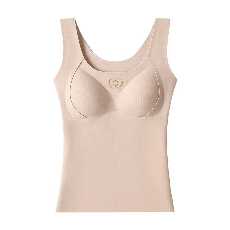 インナー レディース あったかインナー 保温インナー 背心 キャミソール 接触冷感 抗菌 胸パッド付き ウールブレンド 補正下着 あったかグッズ 肌着 部屋着 防寒 冷え対策 スリム効果