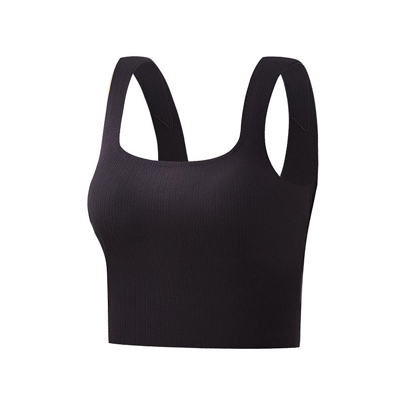 ベスト レディース 秋冬 発熱 保温 インナー 固定カップ付き スクエアネック あったか 肌着 防寒 腹巻 無縫製 ノンワイヤー 部屋着 ルームウェア 婦人