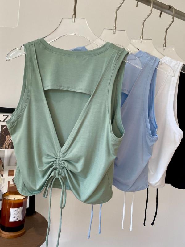 ヨガウェア レディース スポーツタンクトップ 春夏 軽量 通気性 ノースリーブ ランニング トレーニング..