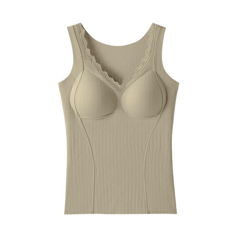 インナー レディース 秋冬 保温 タンクトップ Vネック 接触冷感 防寒 肌着 下着 あったかインナー 部屋着 普段使い