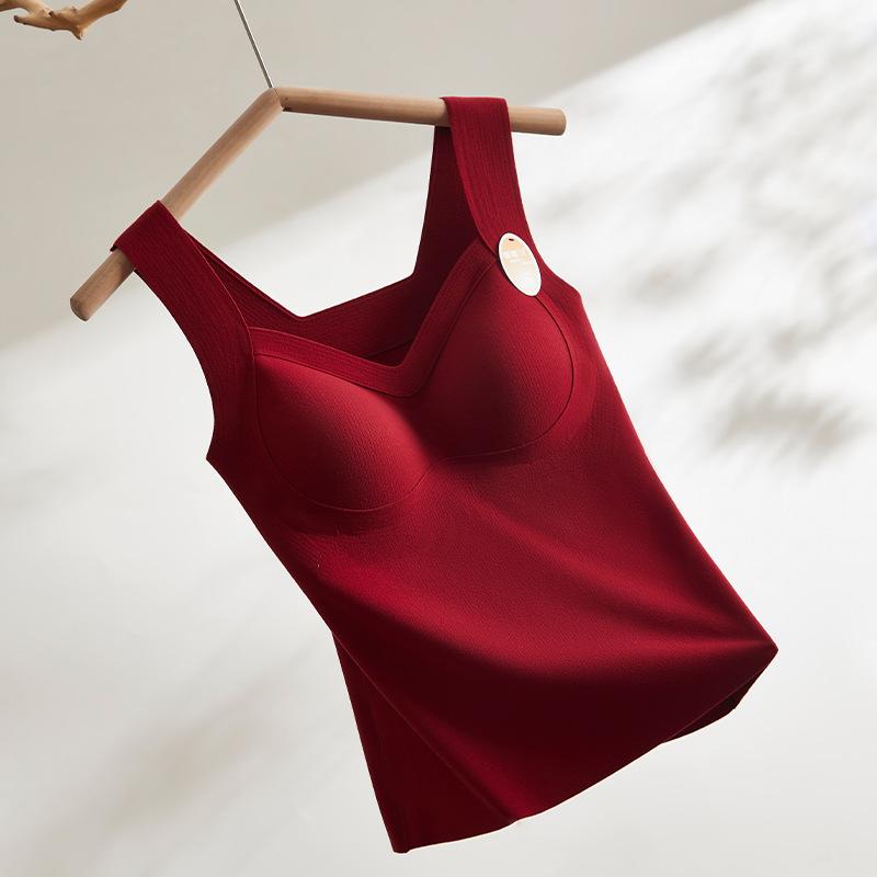 インナー レディース 秋冬 暖か 裏起毛 あったかインナー 無縫製 肌触り良い 発熱 防寒 キャミソール