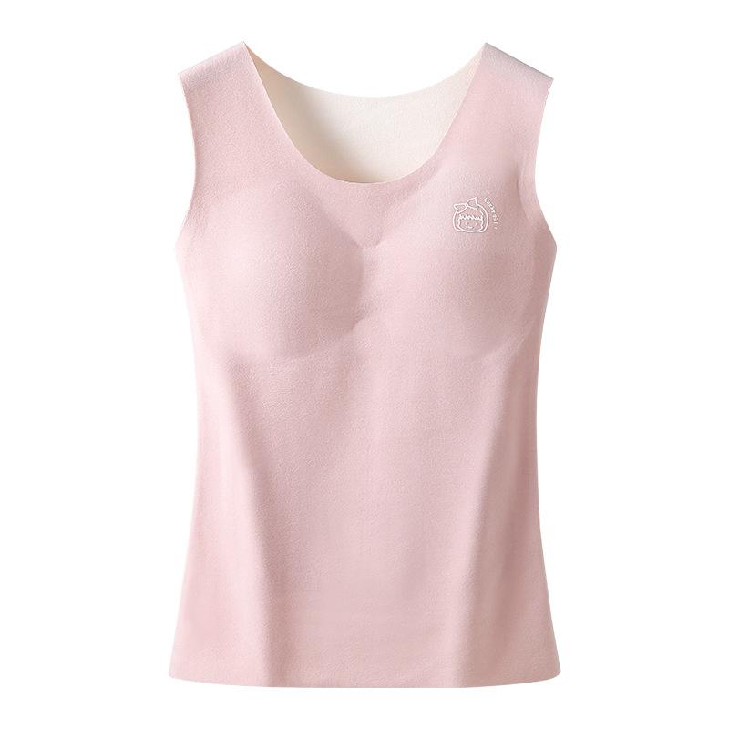 子供用インナー あったかインナー ベスト 女の子 ジュニア 発熱 保温 抗ピリング 静電気防止 ポリエステル 肌着 下着 チョッキ