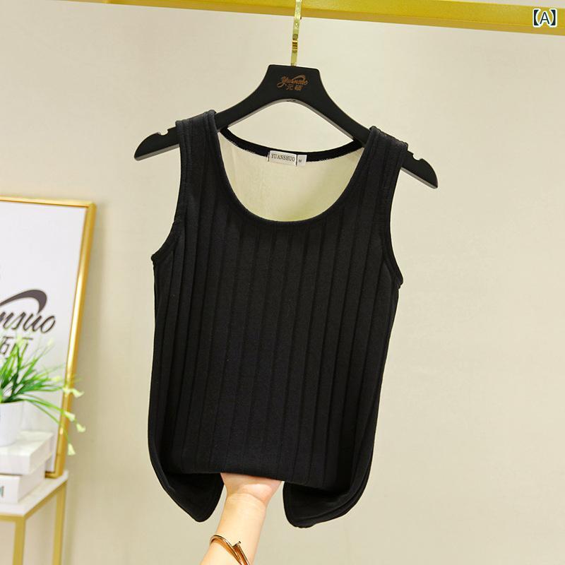 インナー レディース 女性用 保温 あったかインナー 裏起毛 防寒 肌着 タンクトップ カットソー 綿 90%..