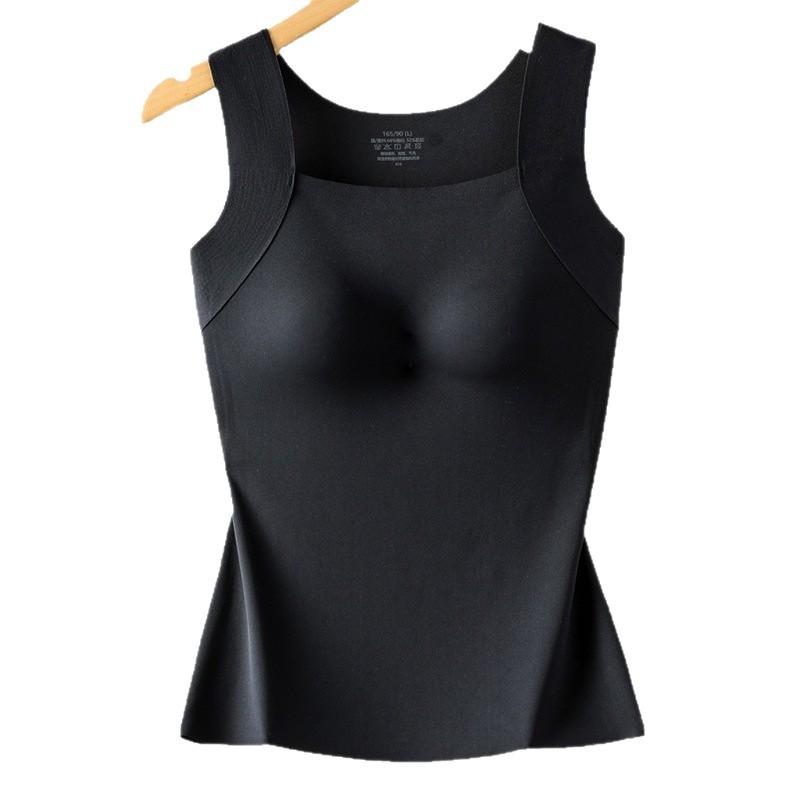 インナー レディース 秋冬 暖かブラトップ カップ付き 肌着 防寒 あったかインナー ベスト 一体型