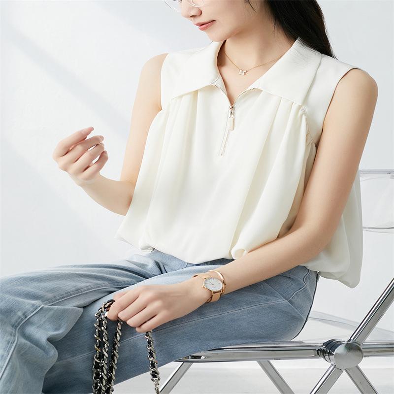 タンクトップ レディース 春夏 パフスリーブ ノースリーブ トップス ふんわり ゆったり リラックス カジュアル 通勤 オフィス おしゃれ ホワイト ブラック