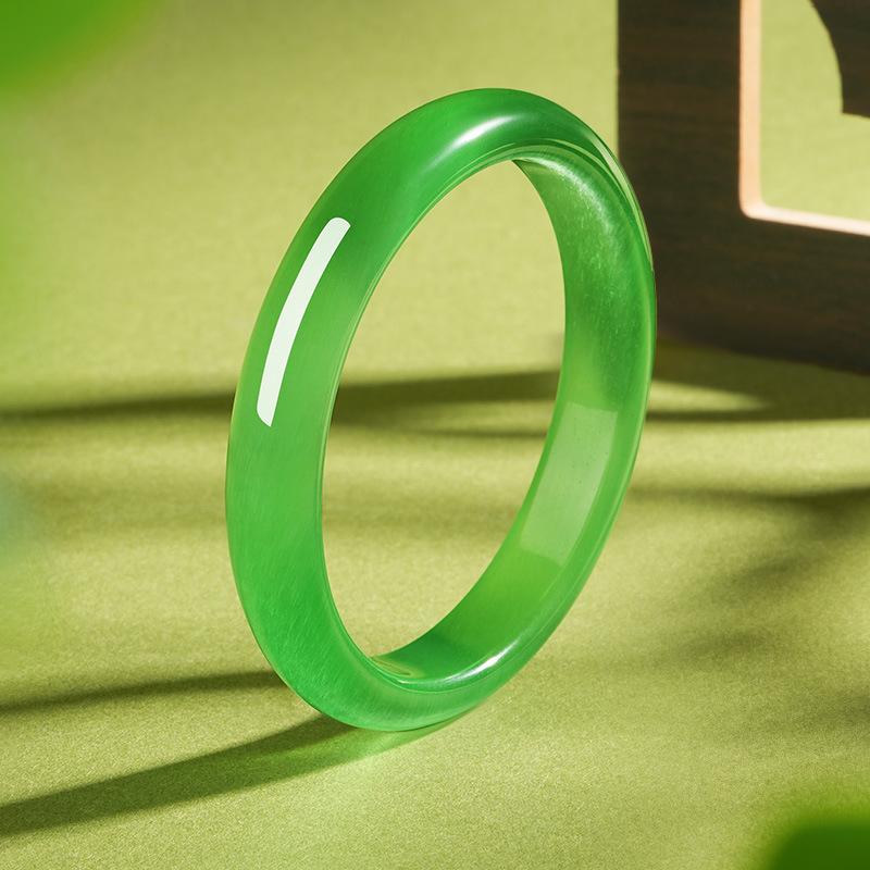 ブレスレット レディース 猫眼石風 多色 豪華感 ガラス バングル 腕輪 普段使い かわいい 清新 甜美 白月光 陽緑 菠菜緑 蜜桃ピンク 海藍 湖水ブルー 帝王パープル 浅草グリーン シャンパン