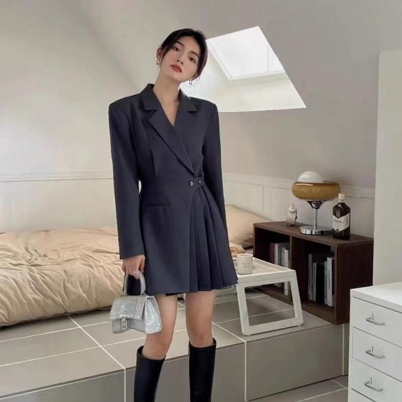 ワンピース レディース 百褶 プリーツ スーツ スカート アウター 型紙 XS S M L XL 2XL 3XL 4XL 5XL 6X..